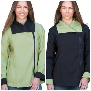 Janska Spitfire Reversible Wind/Rain Jacket Black/Leaf - Sz M